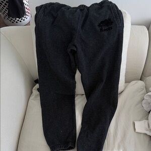 Roots Black Jogger Sweatpants